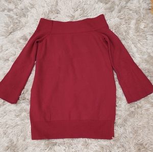 Anthropologie pink Elise Ribbed Tunic M